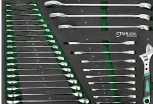 Stahlwerk Germany SW7 met bamboehouten werkblad